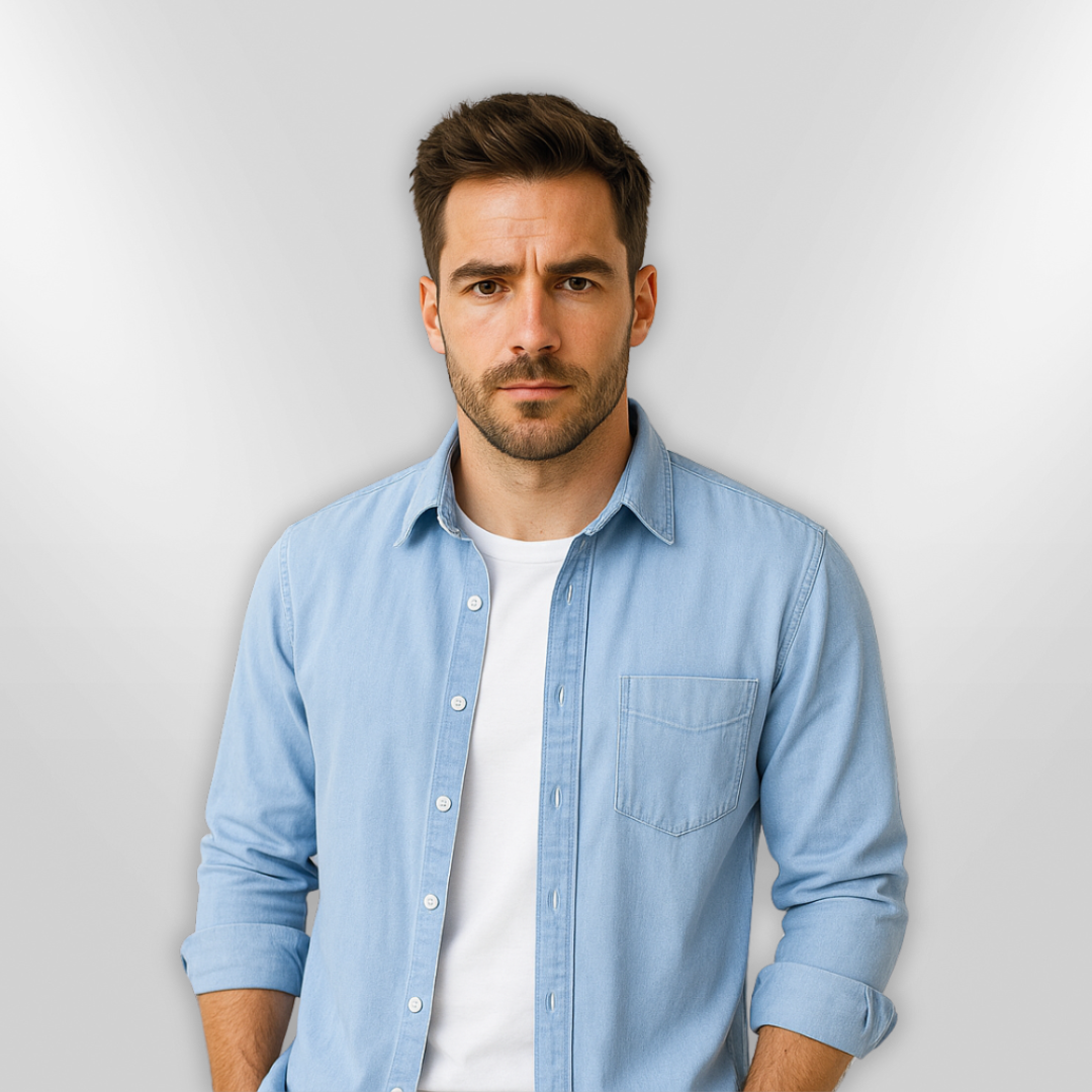 Herre Chemise Casual Let Åndbar Blødt Stof