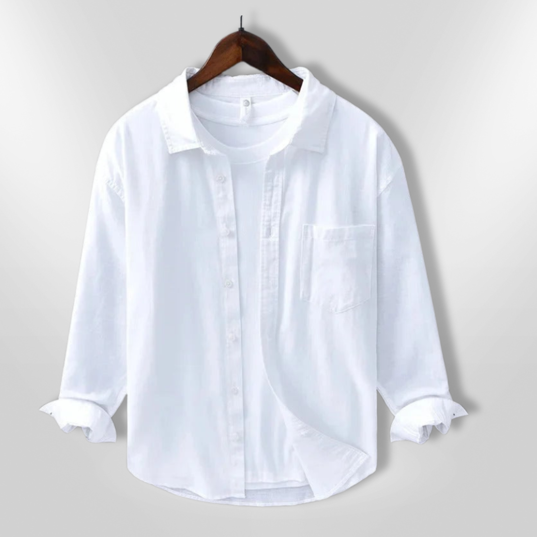 Herre Chemise Casual Let Åndbar Blødt Stof