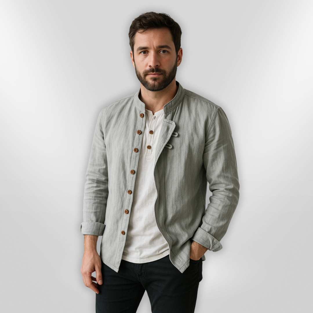 Herre Chemise Katana Stil Asymmetrisk Design