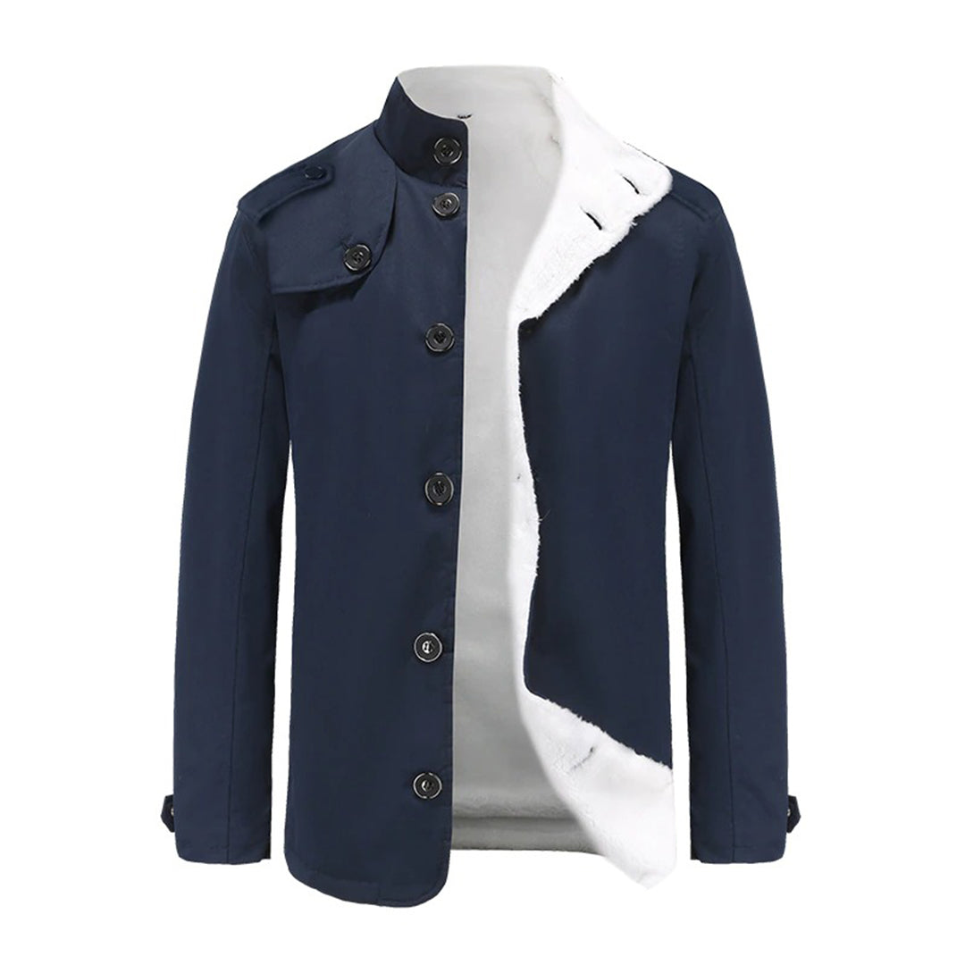 Herre Fleece-foret Casual Frakke