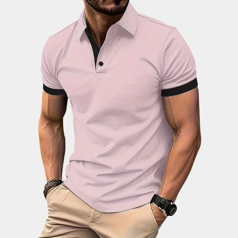 Herre Golf Skjorte Åndbar Justeret Polyester