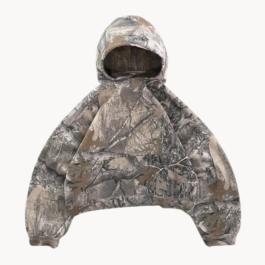 Herre Hoodie i Kamouflage Stil