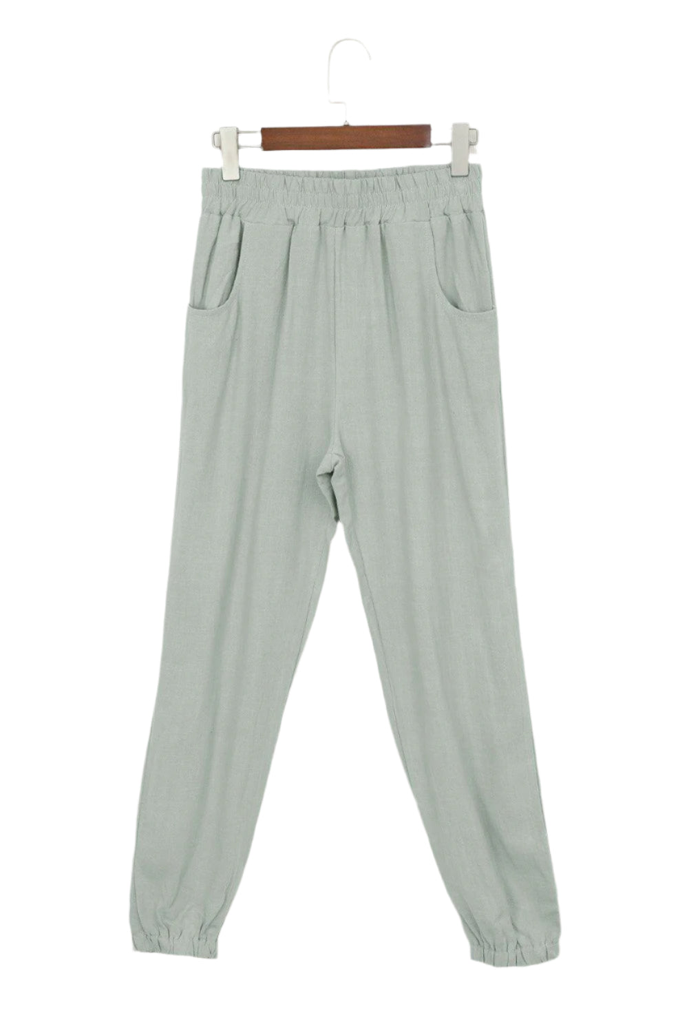 Herre Joggingbukser med Elastisk Talje og Lommer i Spandex