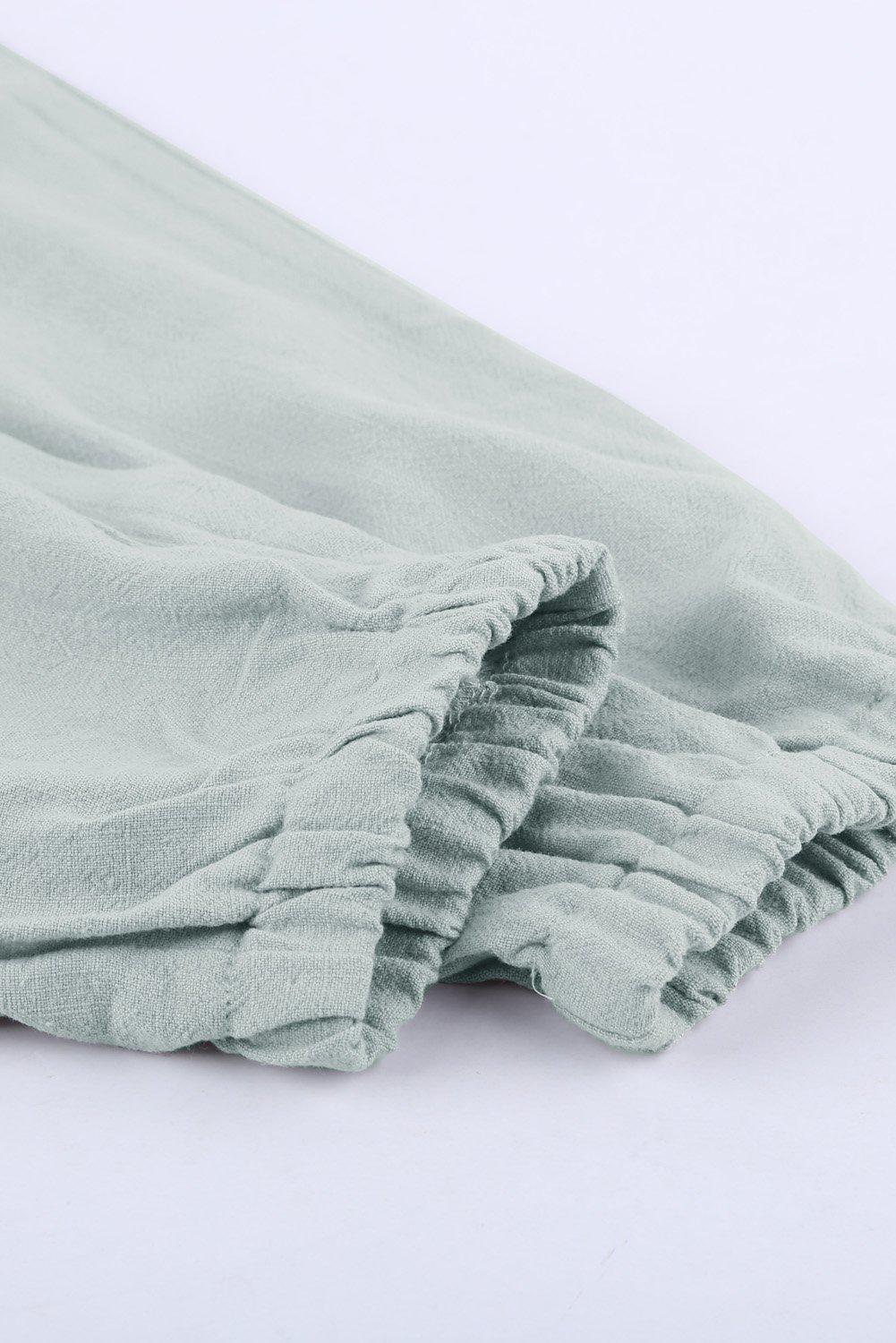 Herre Joggingbukser med Elastisk Talje og Lommer i Spandex