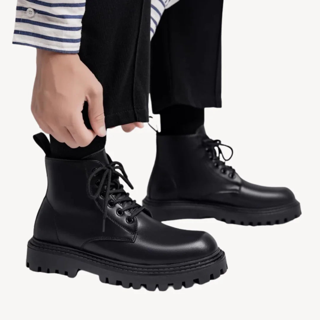 Herre Kampstøvler Chunky Stil