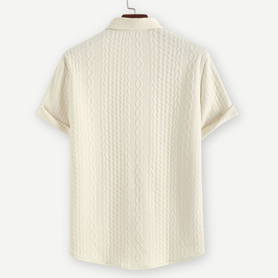 Herre Knitted Shirt Komfortabel Design