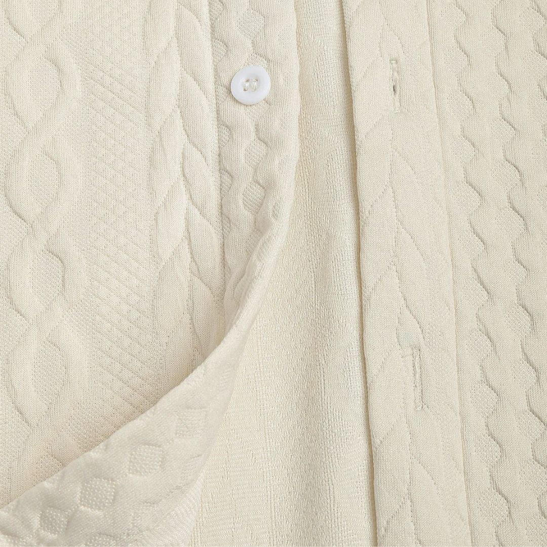 Herre Knitted Shirt Komfortabel Design