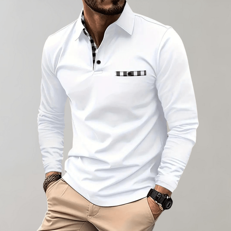 Herre Langærmet T-shirt Komfortabel Stil