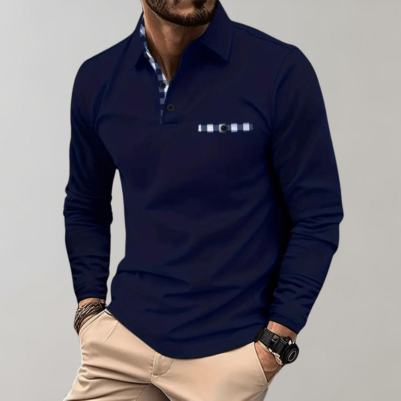 Herre Langærmet T-shirt Komfortabel Stil