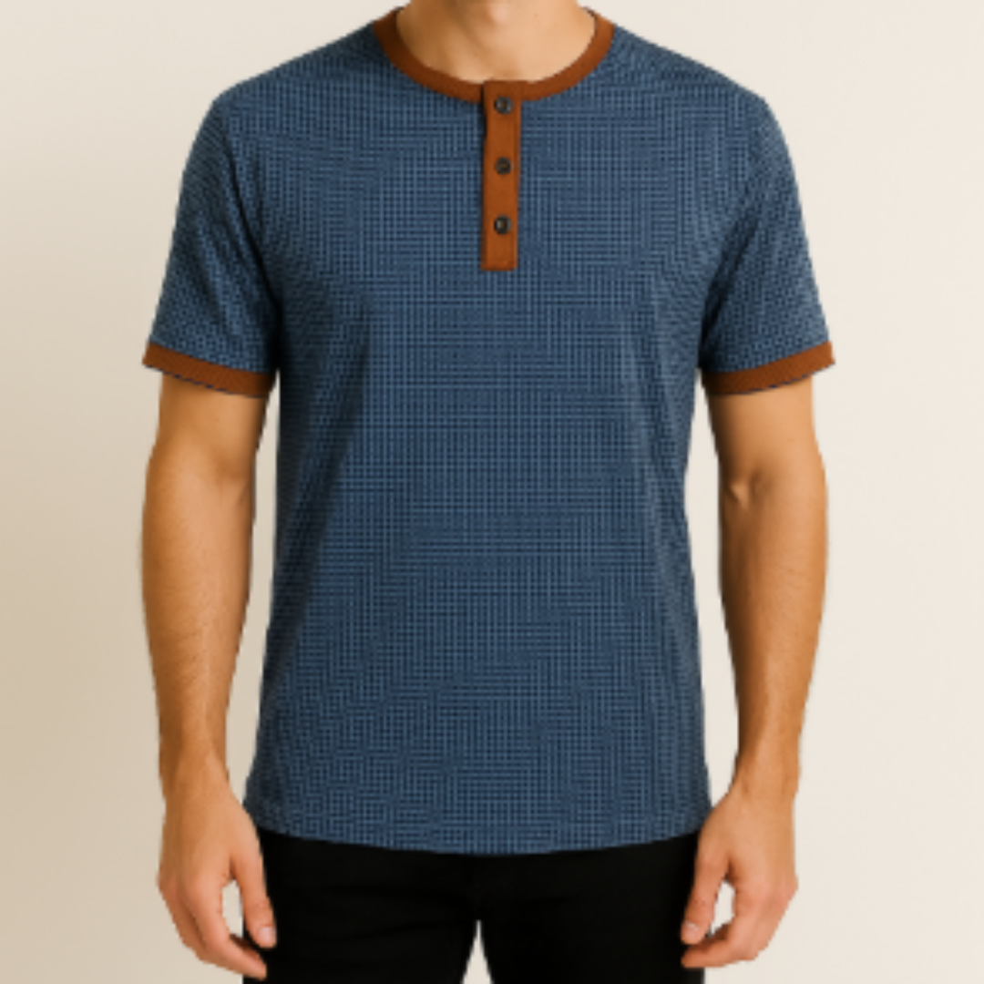 Herre Langærmet T Shirt Vintage Stil Komfortabel Blødt Stof