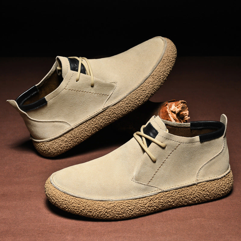 Herre Loafers Mid-Top med Snørebånd og Grippet Sål til Mænd