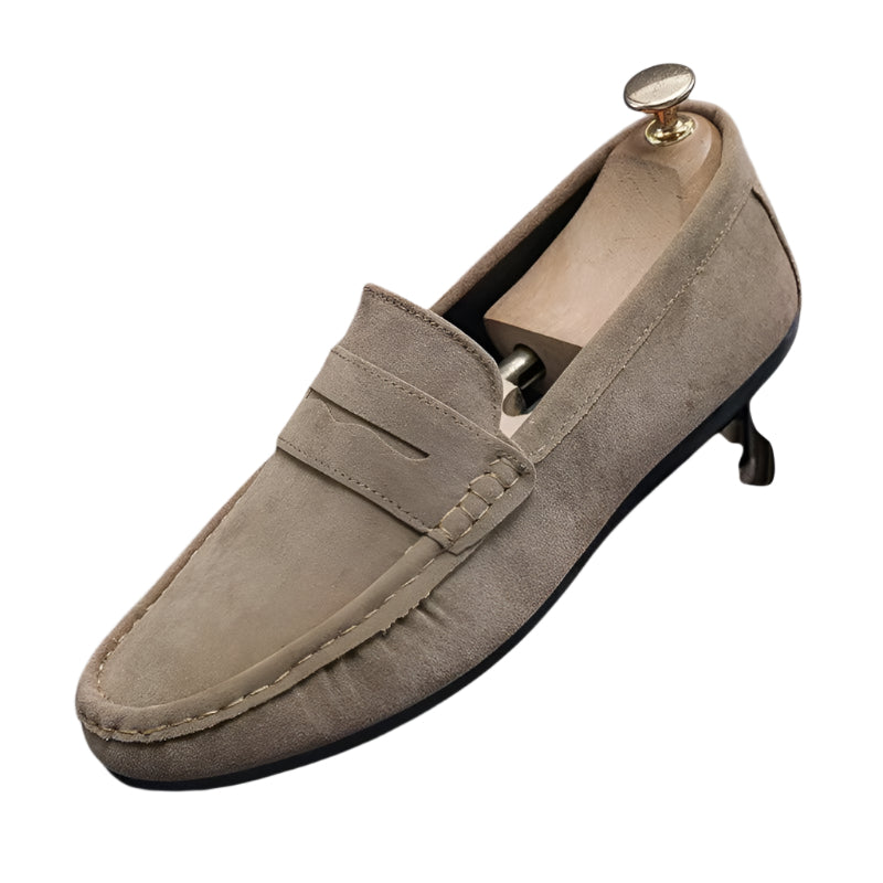Herre Mokkasiner Suede Skridsikker Sål Komfortabel Design