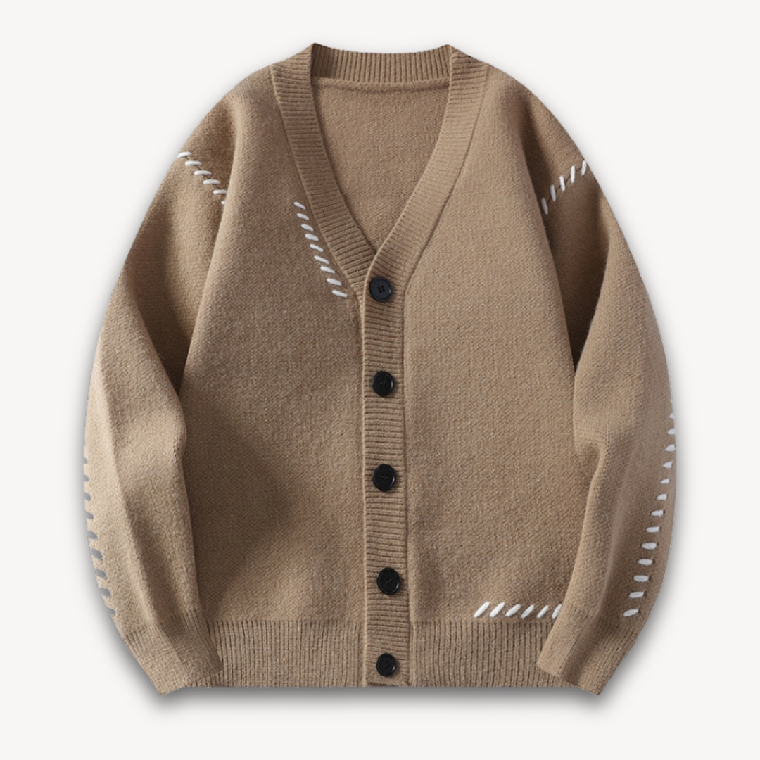 Herre Oversize Cardigan Med Knapper
