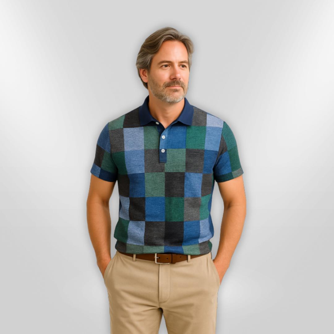 Herre Polo Shirt Klassisk Design Bomuldsblanding
