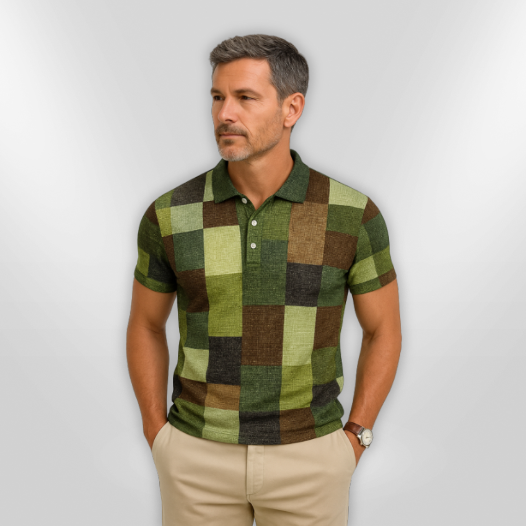 Herre Polo Shirt Klassisk Design Bomuldsblanding