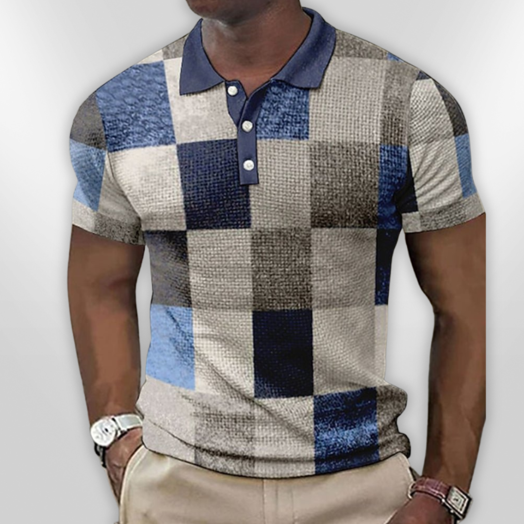 Herre Polo Shirt Klassisk Design Bomuldsblanding