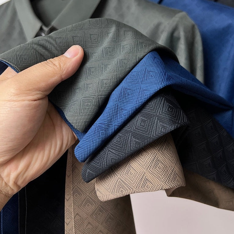 Herre Polo Skjorte Nanosilk Klassisk Design