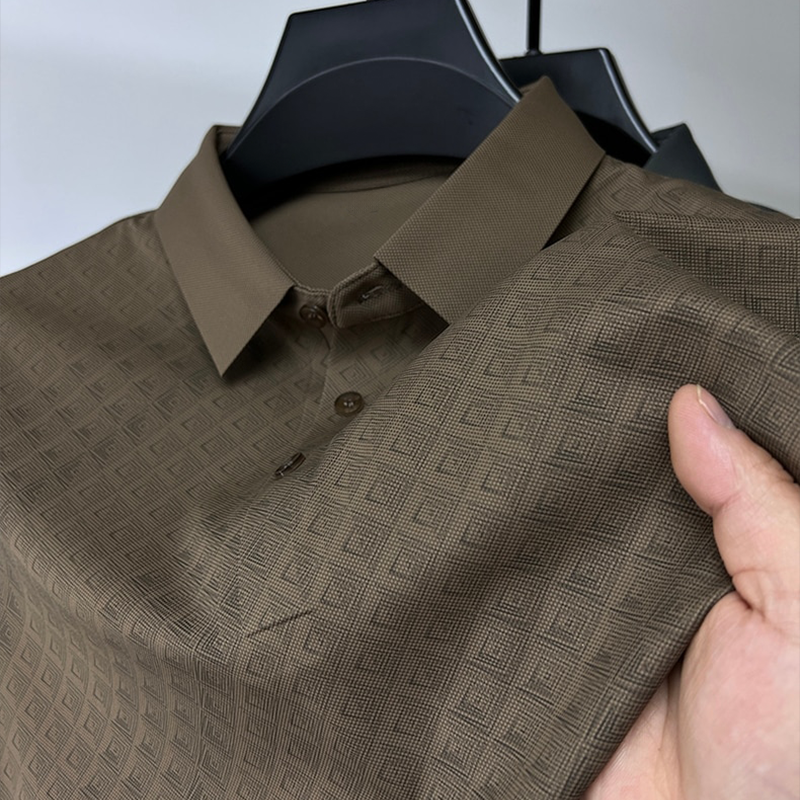 Herre Polo Skjorte Nanosilk Klassisk Design