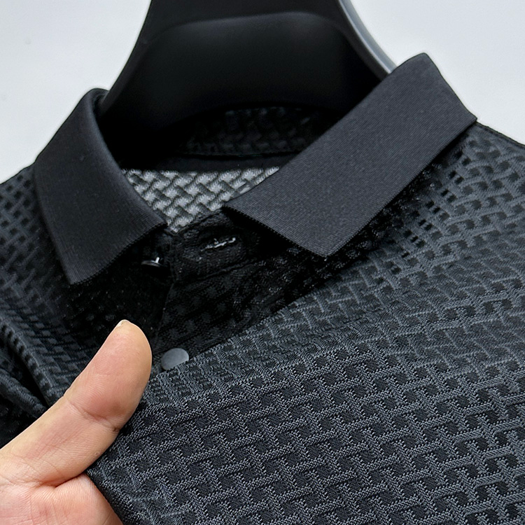 Herre Premium Polo T-shirt i Silke