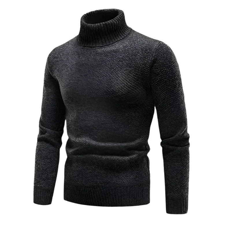Herre Rullekrave Sweater Klassisk Stil