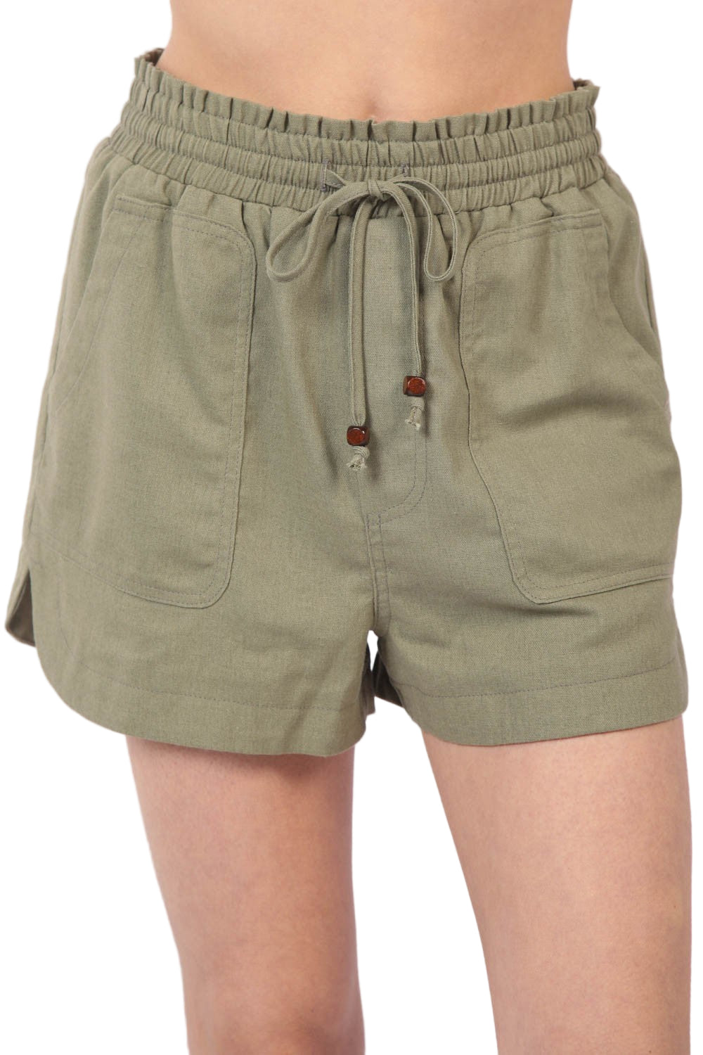 Kvinders Shorts Linned Elastisk Talje Åndbar Design