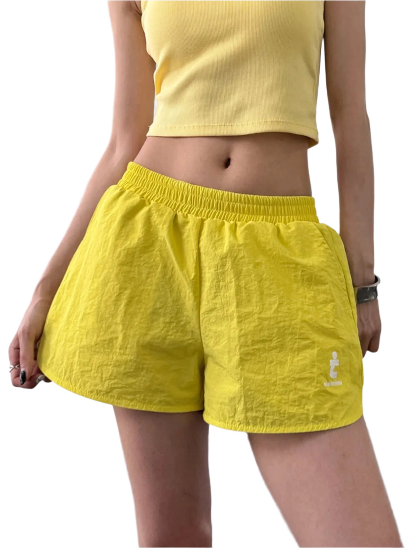 Herre Shorts med Elastisk Talje i Bomuld og Linned