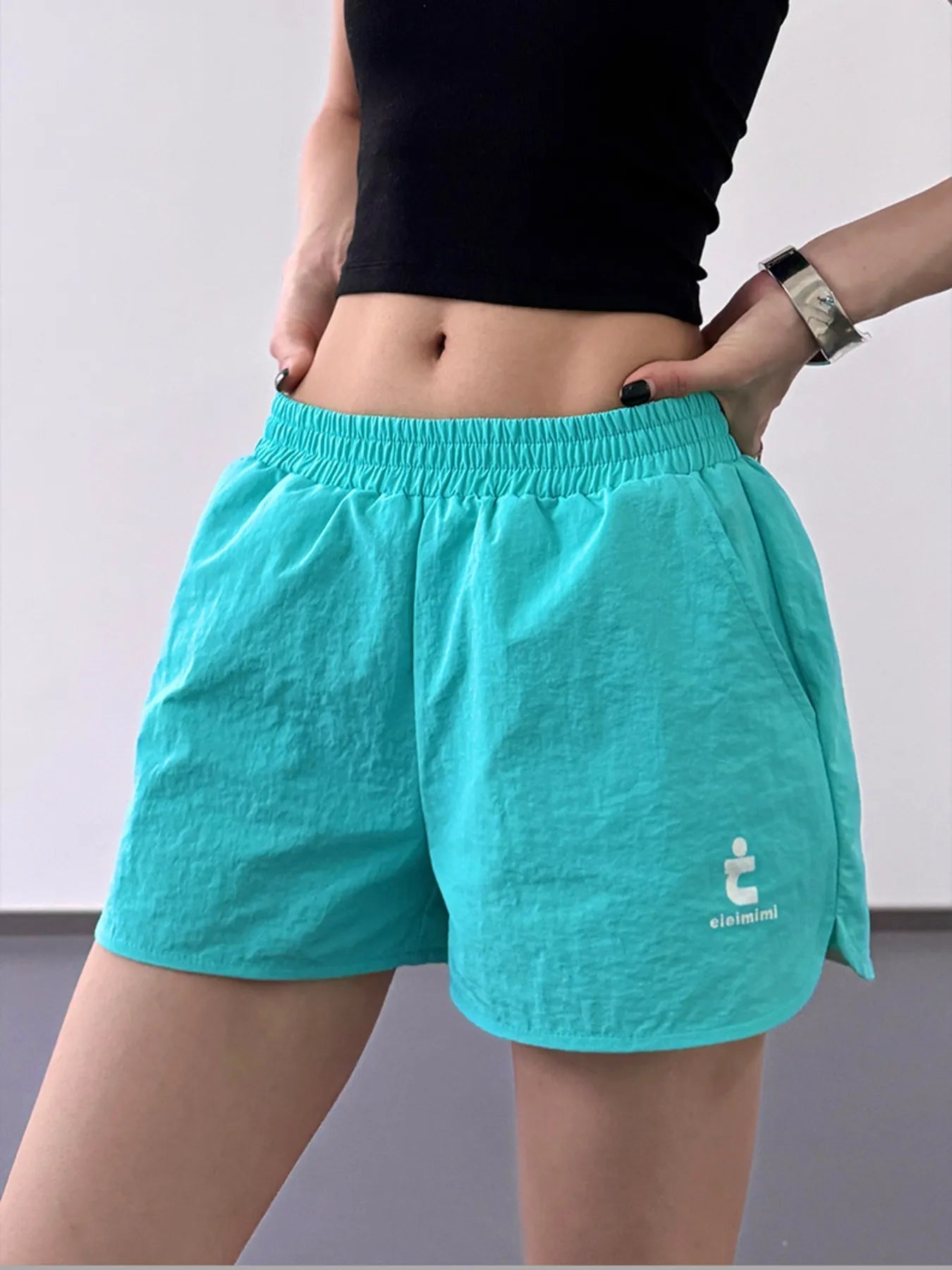 Herre Shorts med Elastisk Talje i Bomuld og Linned