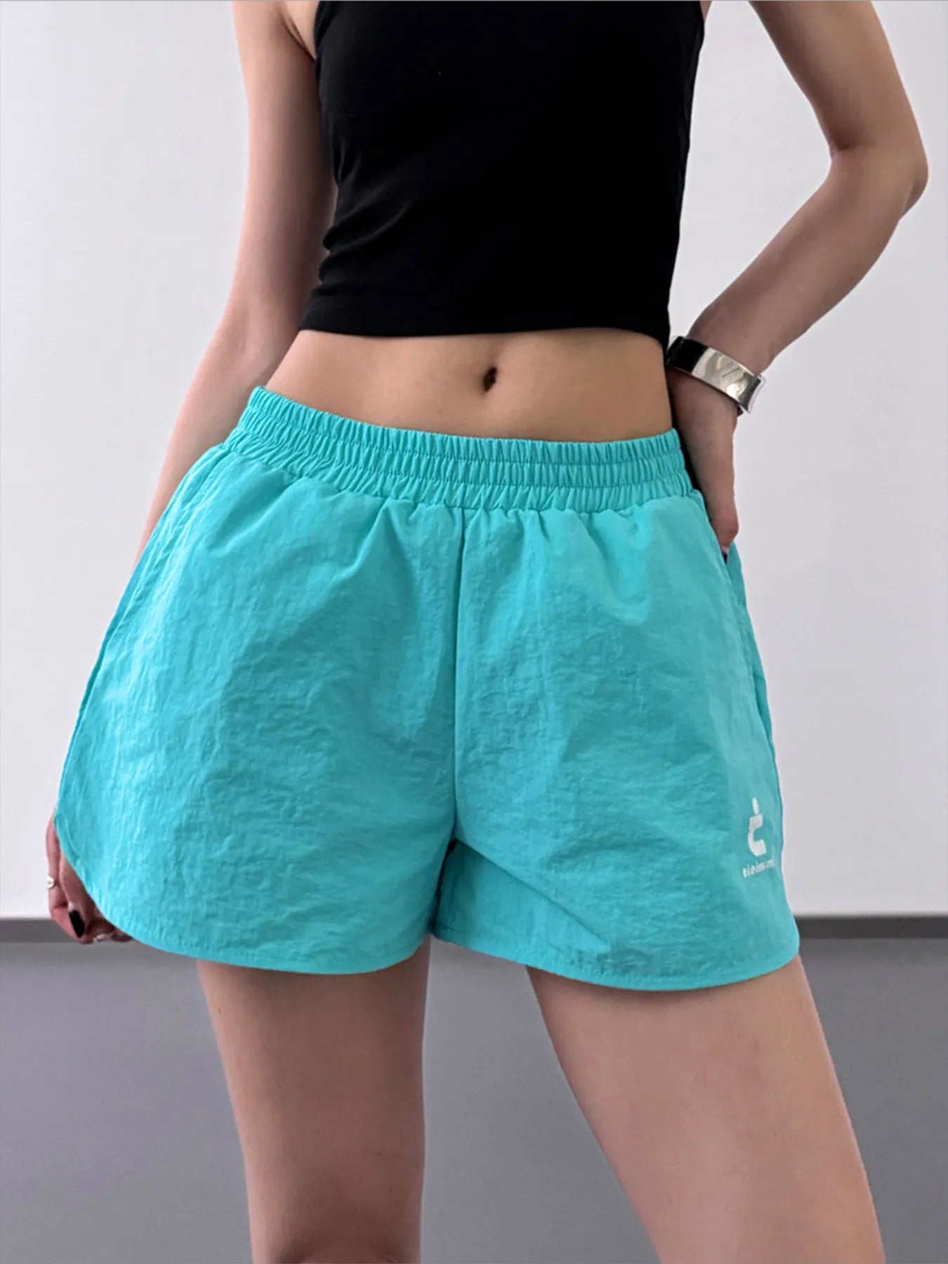 Herre Shorts med Elastisk Talje i Bomuld og Linned