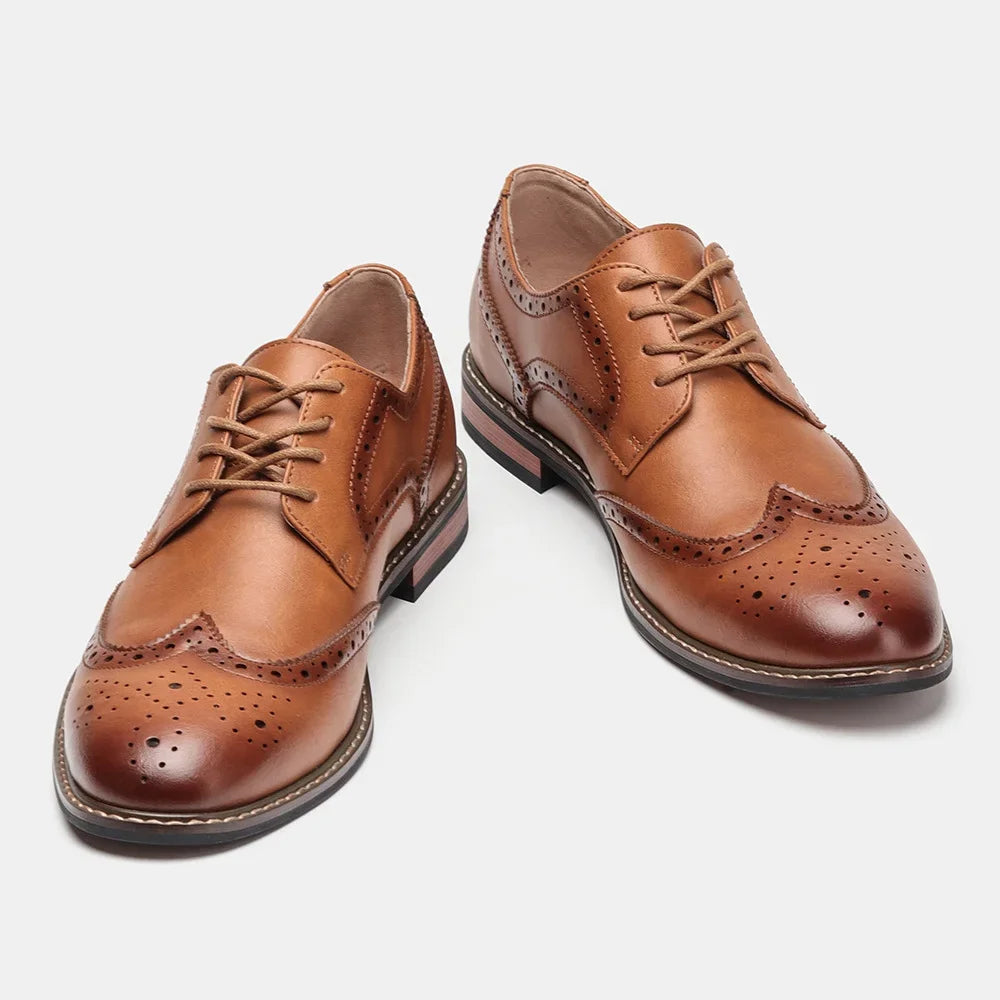 Herre Sko Brogue Læder til Bryllup og Formelle Anledninger