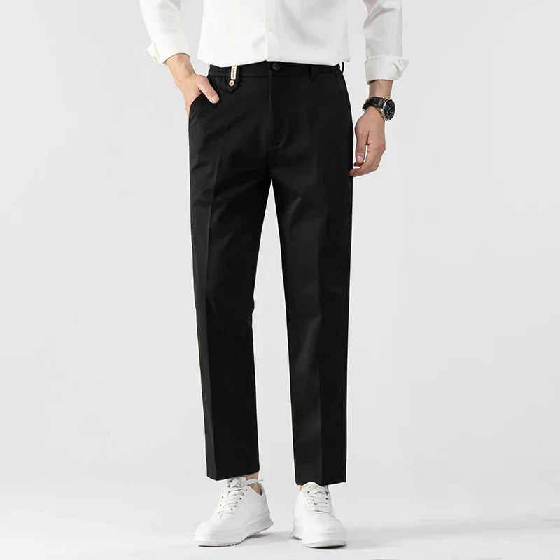 Herre Slim Fit Bukser Letvægtsstof Skræddersyet Snit