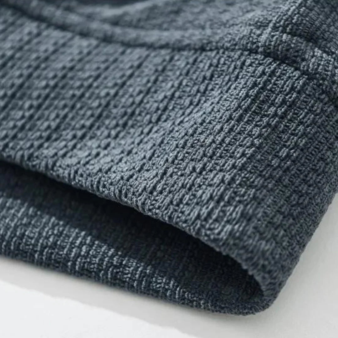 Herre Strikket Cardigan med Unik Struktur