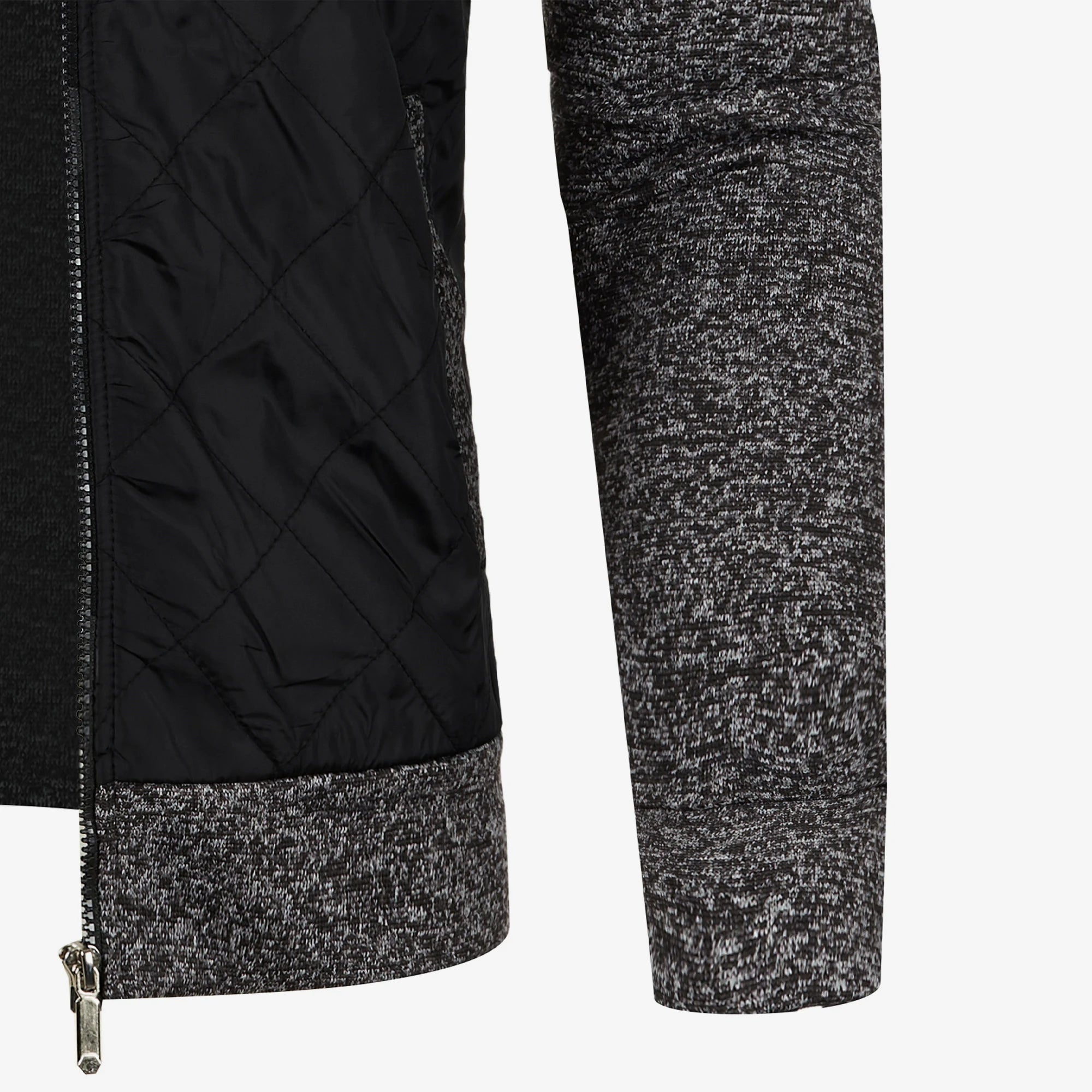 Herre Strikket Casual Udejakke med Ståkrave