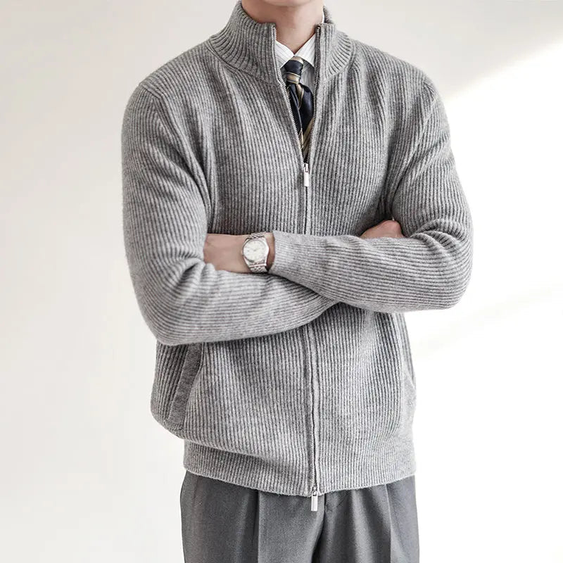 Herre Striktrøje Cardigan Klassisk Stil til Mænd