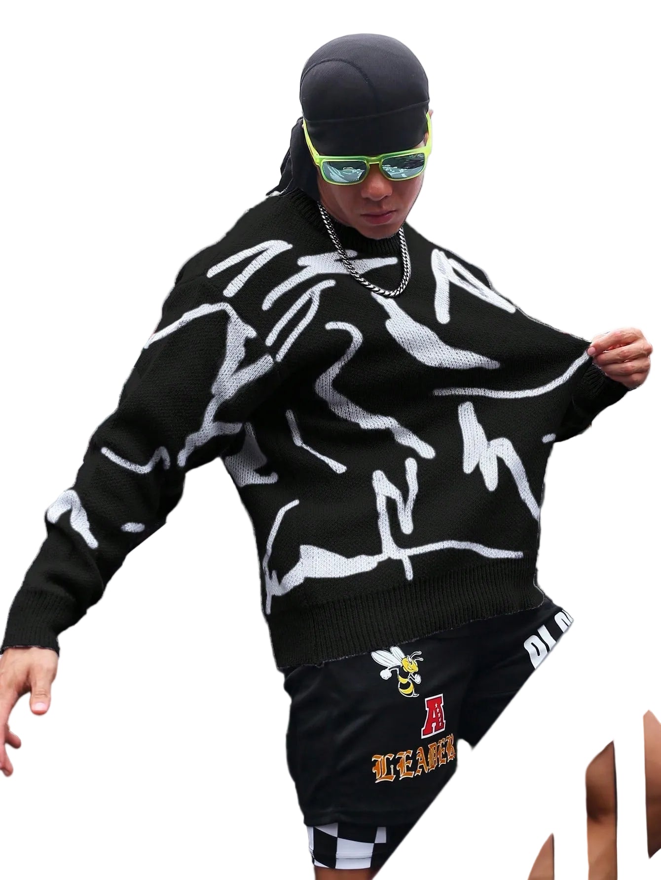 Herre Sweater Casual Med Grafisk Print