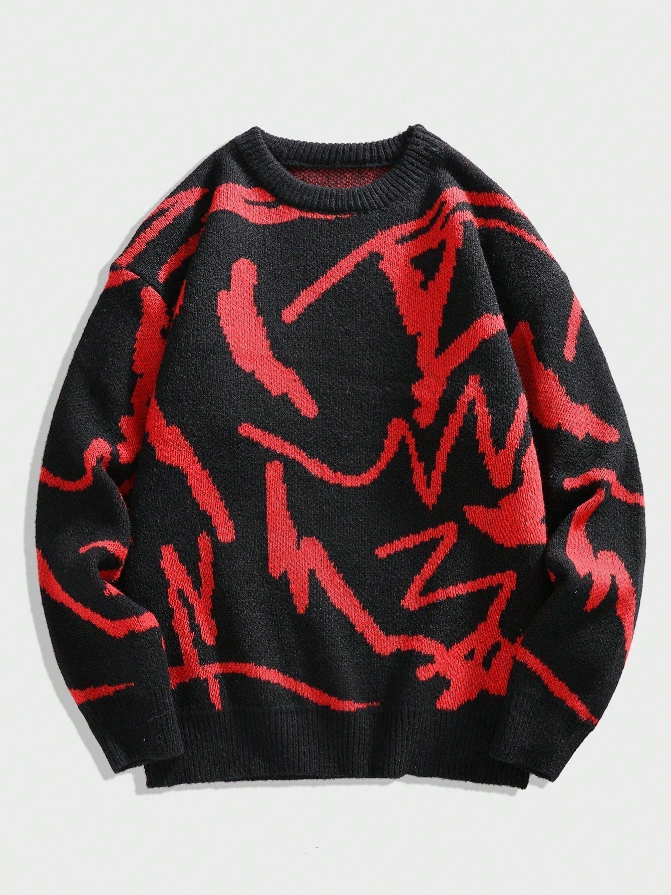 Herre Sweater Casual Med Grafisk Print