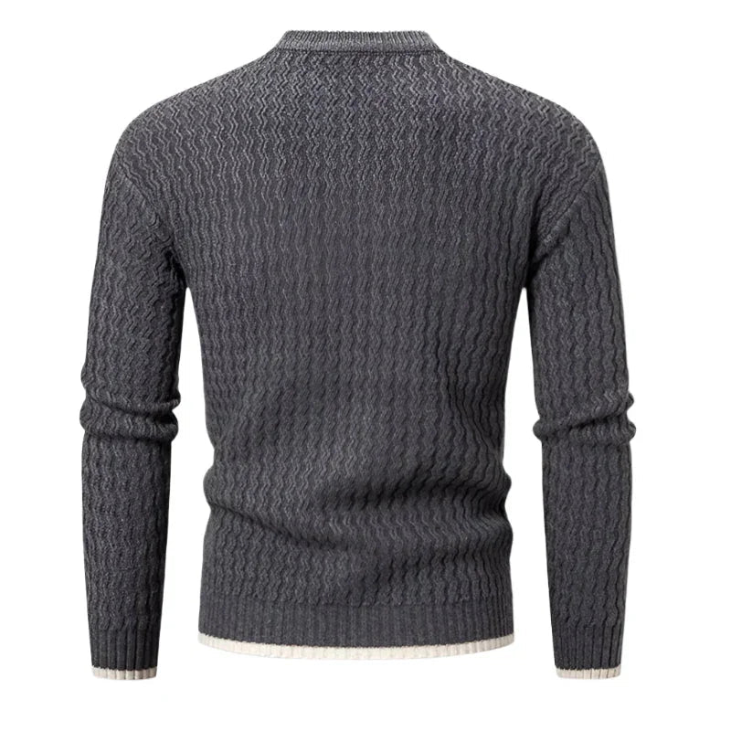 Herre Sweater Rund Hals Klassisk Stil