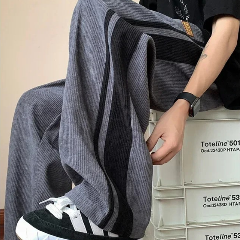 Herre Sweatpants Oversized Corduroy