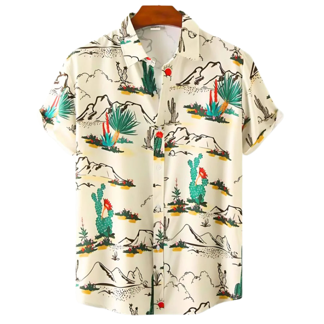 Herre T-Shirt Afslappet Kunstnerisk Print Letvægtsstof