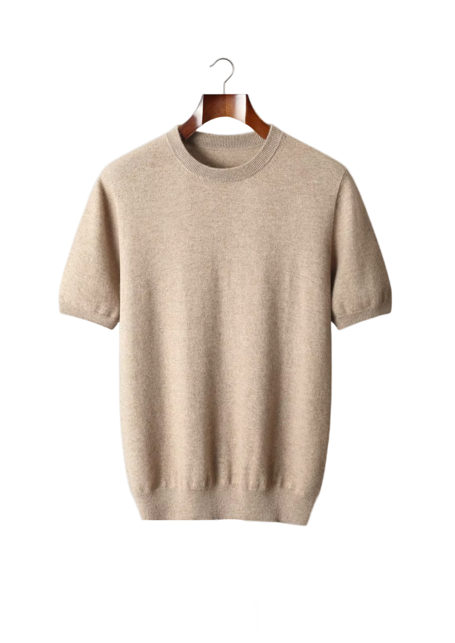 Herre T-Shirt Rund Halsringning Klassisk Stil