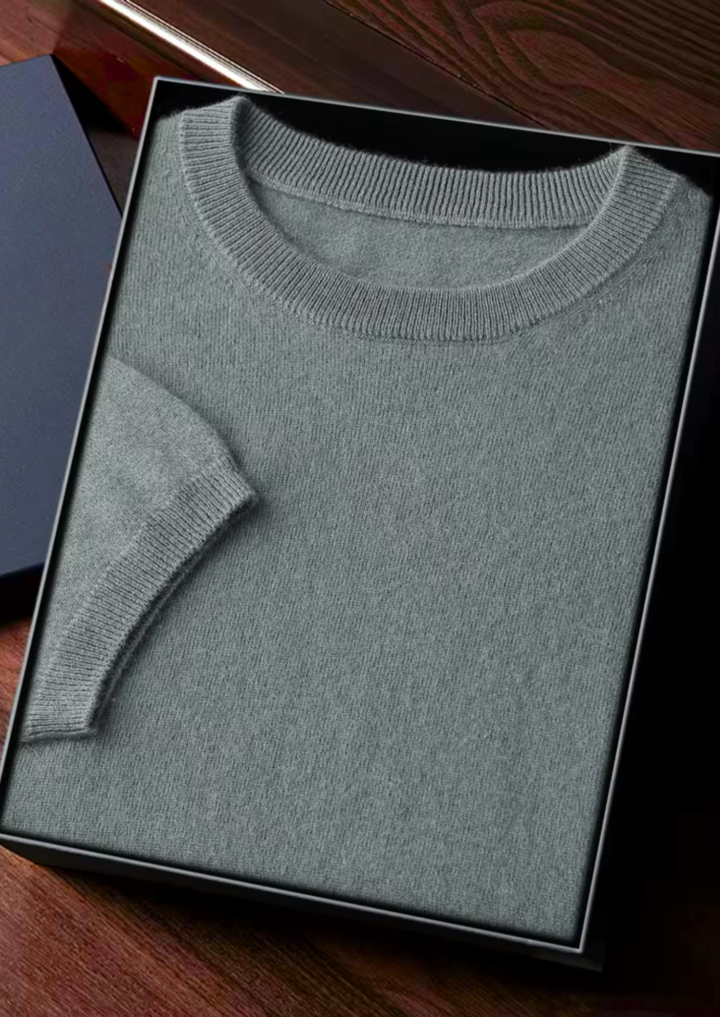 Herre T-Shirt Rund Halsringning Klassisk Stil
