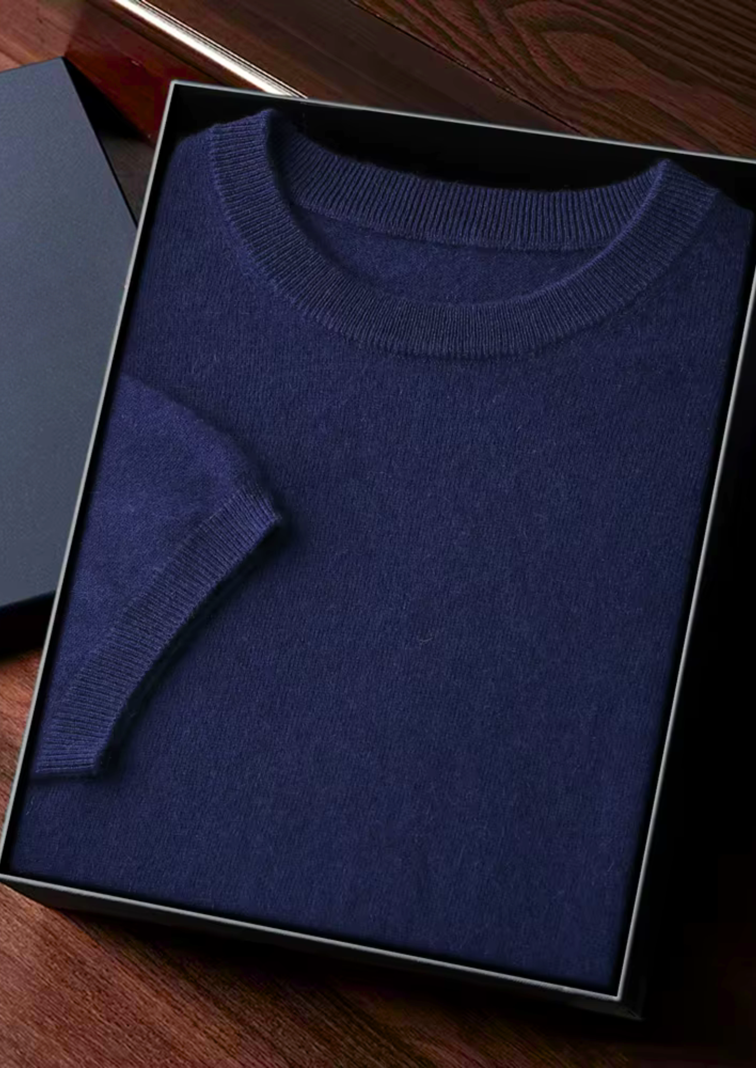 Herre T-Shirt Rund Halsringning Klassisk Stil