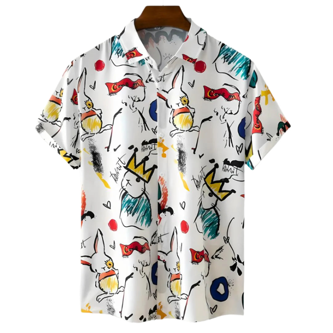 Herre T-shirt Afslappet Design Letvægtsstof