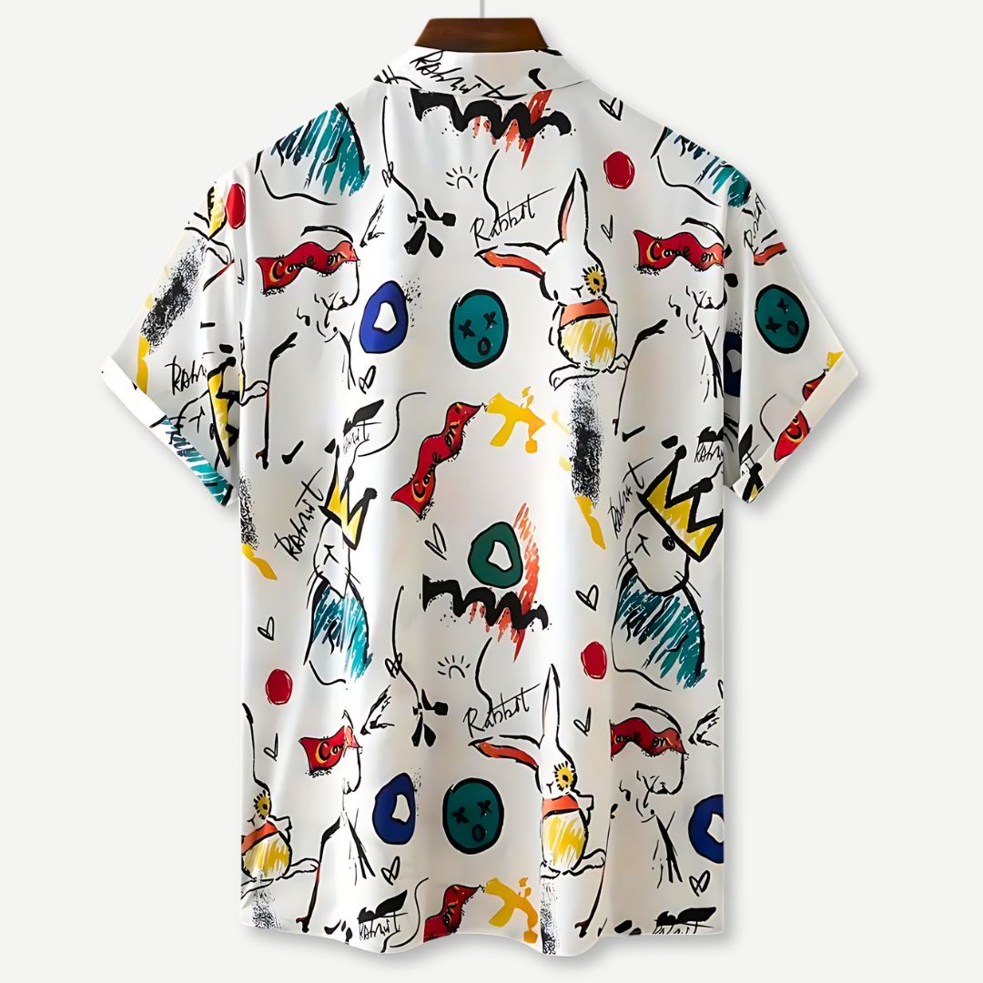 Herre T-shirt Afslappet Design Letvægtsstof