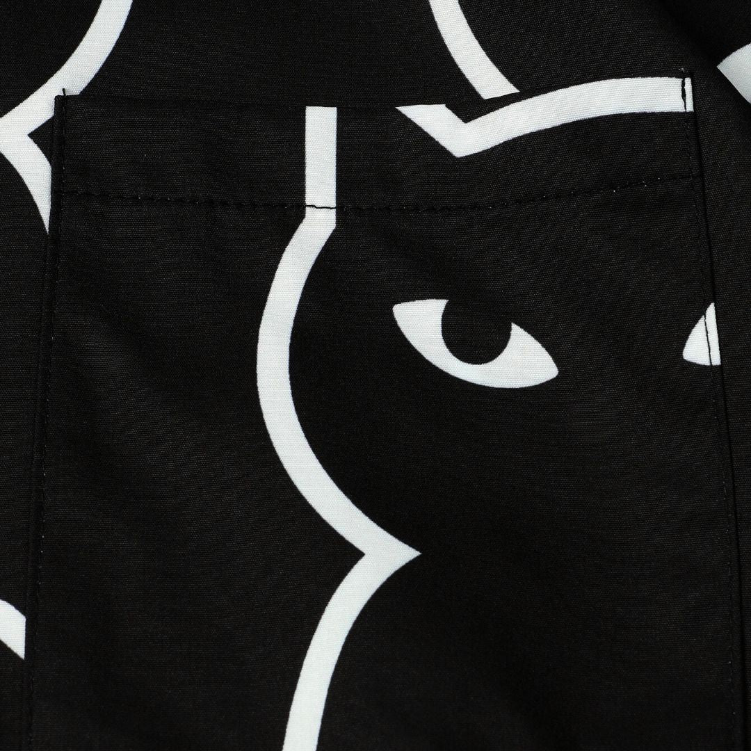 Herre T-shirt med Afslappet Pasform og Katteprint