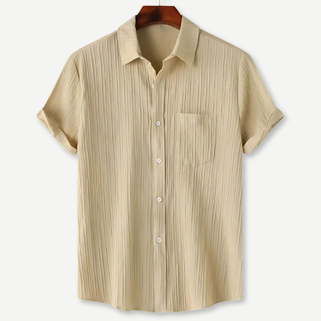 Herre T Shirt Letvægts Krøllet Design Åndbart Stof