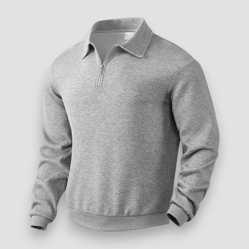 Herre Trøje med Lynlås Sporty Design til Herre- Komfortabel og Moderne Trøje