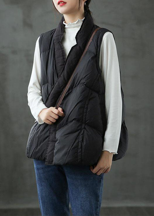 Kvinders Vest Puffer Kort Ærmeløs Street Style