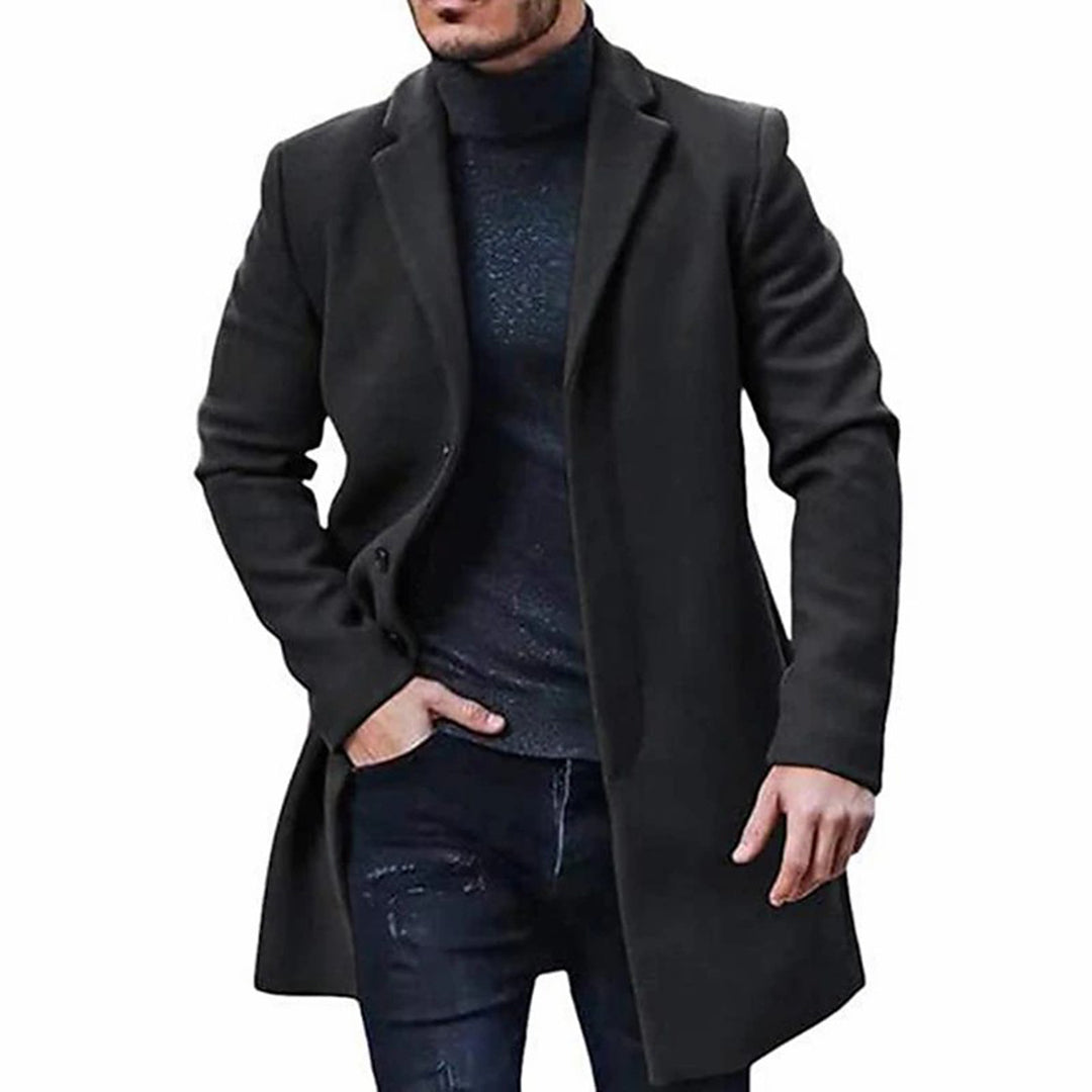 Herre Vinterfrakke Moderne Casual Design Mid-Længde