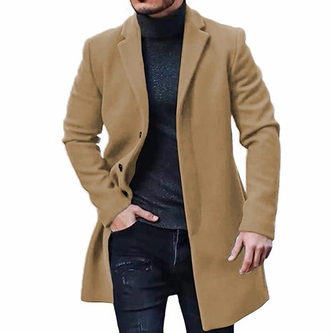 Herre Vinterfrakke Moderne Casual Design Mid-Længde