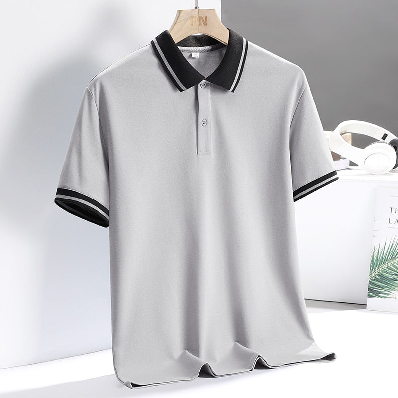 Herren Golf Polo Åndbar Casual Polyester